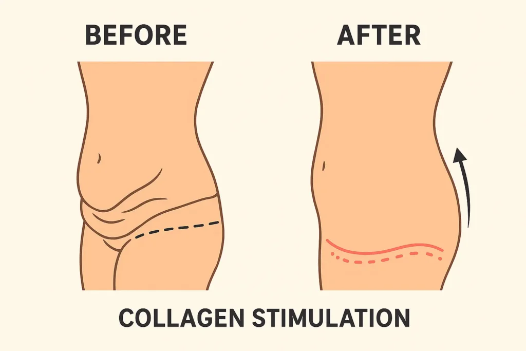 Before and after results for sagging skin after weight loss injections Inverness