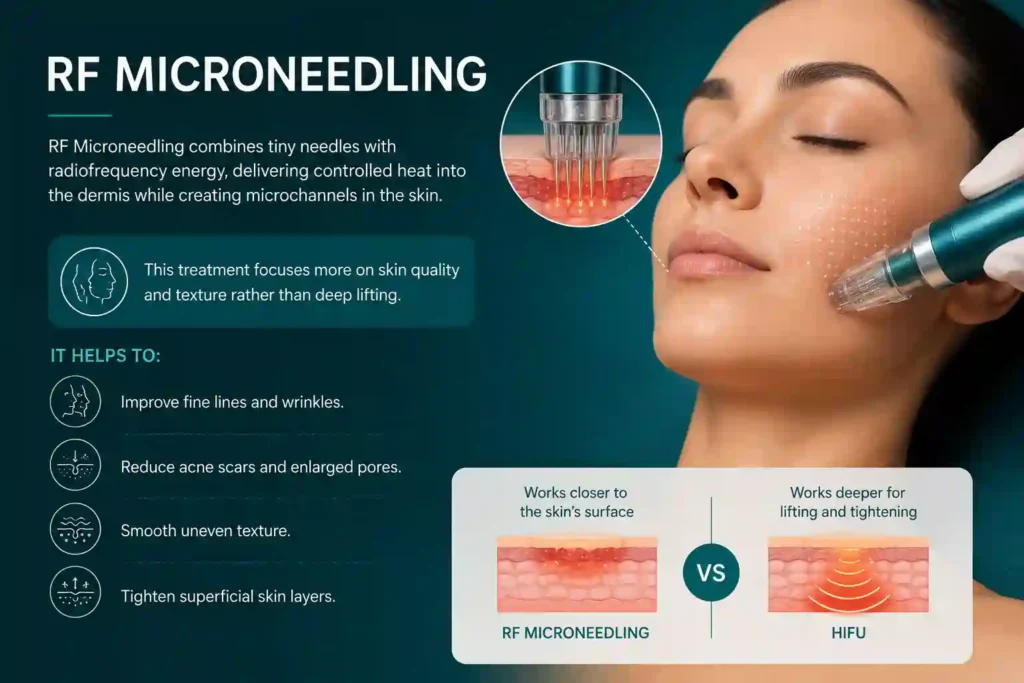 What Does RF Microneedling Do That HIFU Alone Cannot Inverness